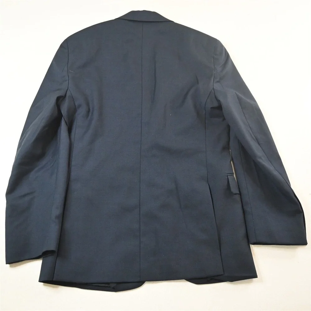 Pronto Uomo‎ 36R Blue 100% Wool Mens Blazer Suit Jacket Sport Coat